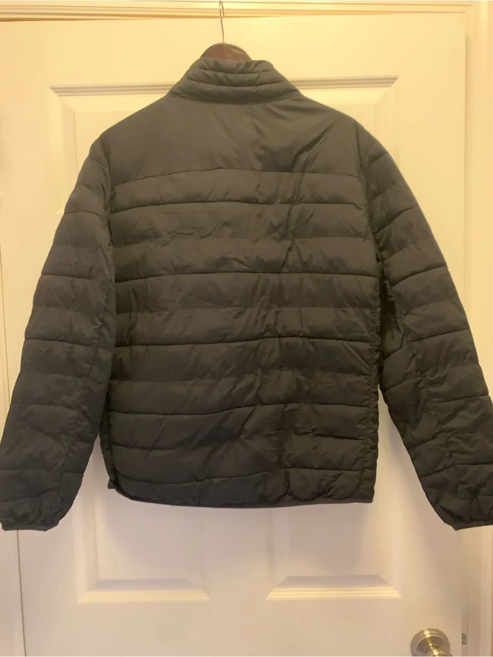 Men's Gap Black Quilted Puffer Jacket - Lightweight Insulated Coat Size Small